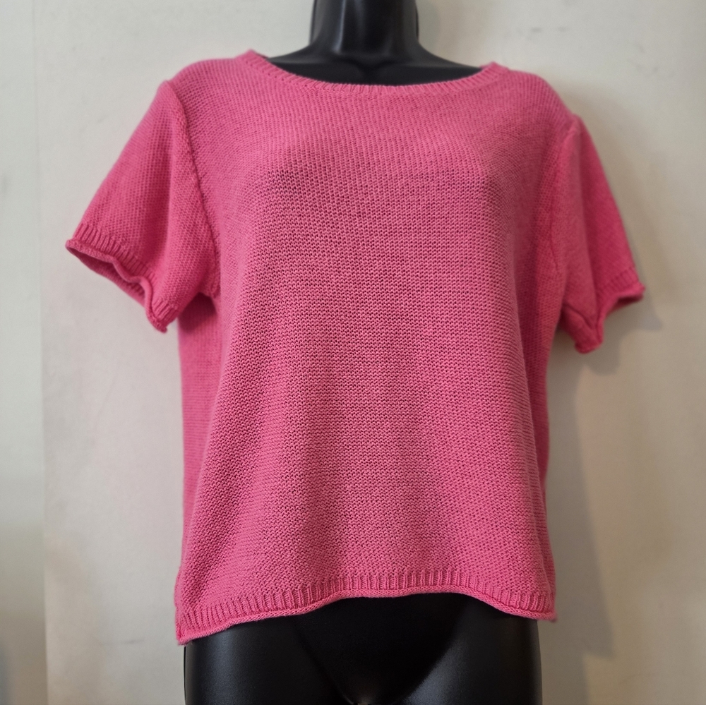 Italian Pink Knit Pullover By Grace